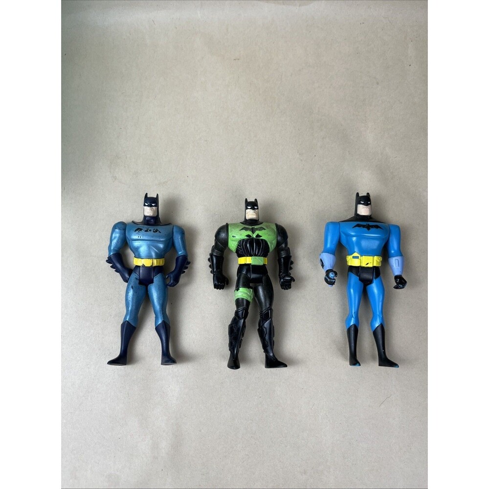 Vintage DC Comics Batman Figures Lot of 3 Different 90s Kenner